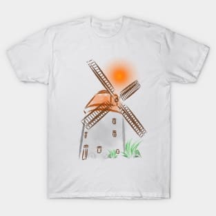 Scenic Windmill T-Shirt